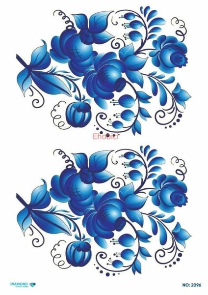 Diamond Pirinç Dekopaj Kağıdı - 2096