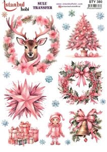 Yılbaşı Sulu Transfer 25x35cm STY380