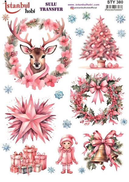 Yılbaşı Sulu Transfer 25x35cm STY380