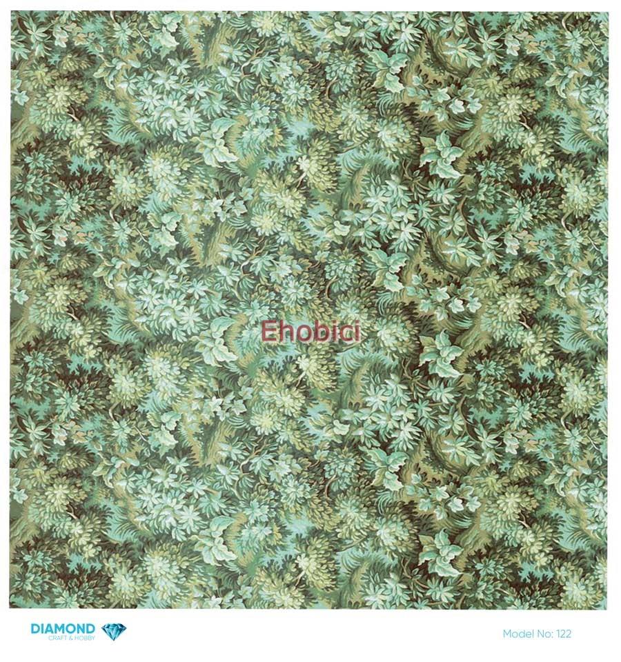 Diamond Pirinç Dekopaj Kağıdı - 122 - 30x30