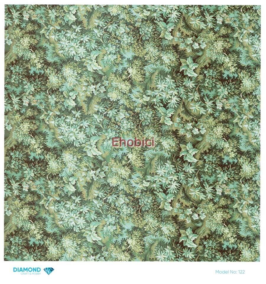 Diamond Pirinç Dekopaj Kağıdı - 122 - 30x30