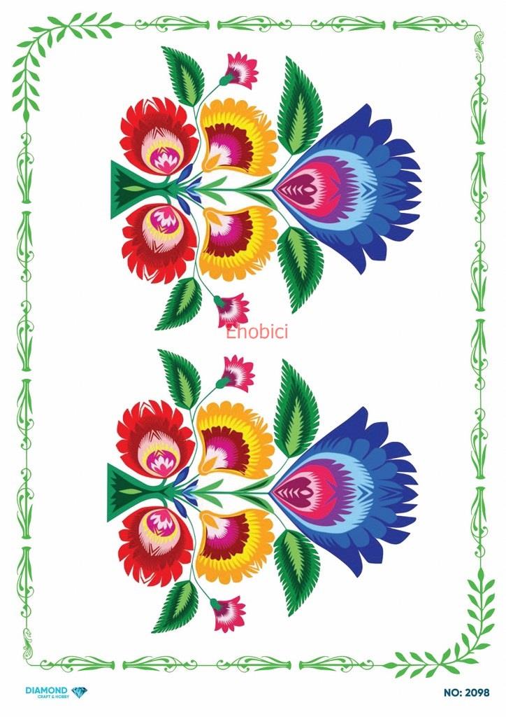 Diamond Pirinç Dekopaj Kağıdı - 2098