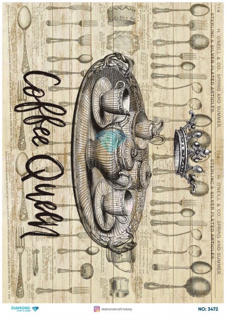 Diamond Pirinç Dekopaj Kağıdı - 3472