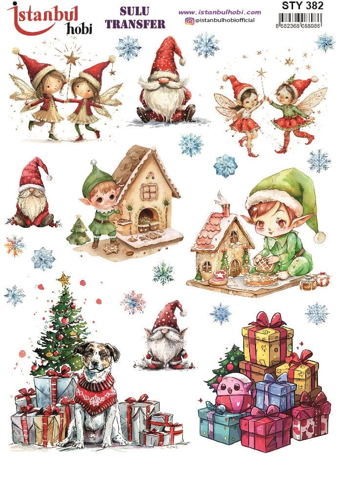 Yılbaşı Sulu Transfer 25x35cm STY382