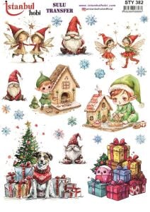 Yılbaşı Sulu Transfer 25x35cm STY382