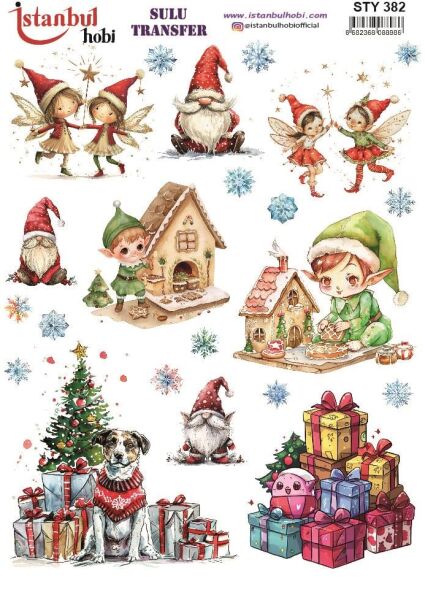 Yılbaşı Sulu Transfer 25x35cm STY382