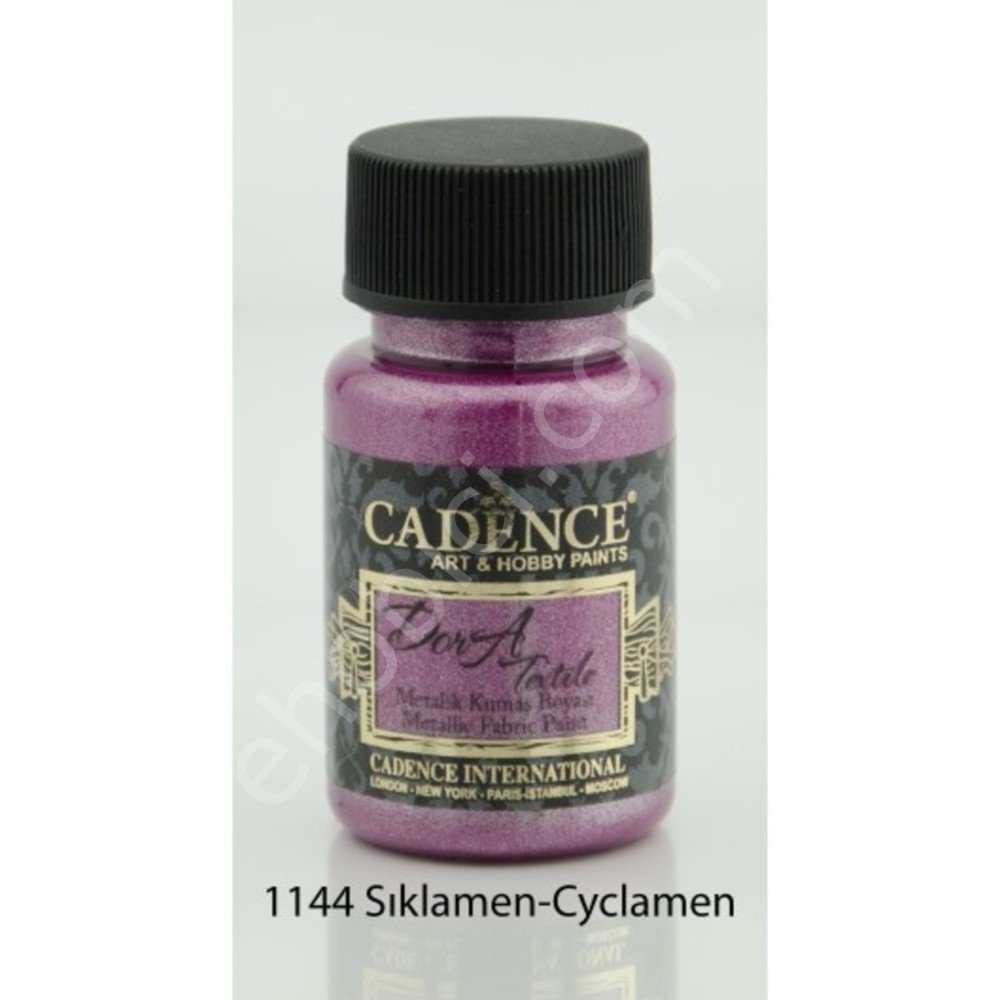Cadence Dora Metalik Kumaş Boyası 1144 Siklamen 50ml