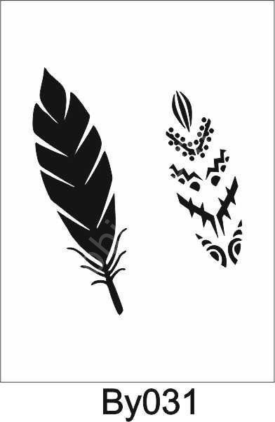 Boyutlu Desen Stencil Şablon (25x25) BY-031