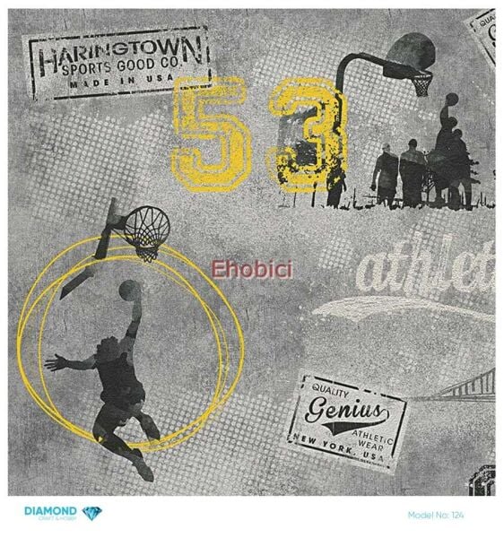 Diamond Pirinç Dekopaj Kağıdı - 124 - 30x30