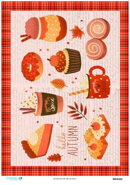 Diamond Pirinç Dekopaj Kağıdı - 5323