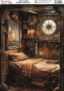 Pirinç Dekopaj Kağıdı 30x42cm PT-1932 Klasik Güverte