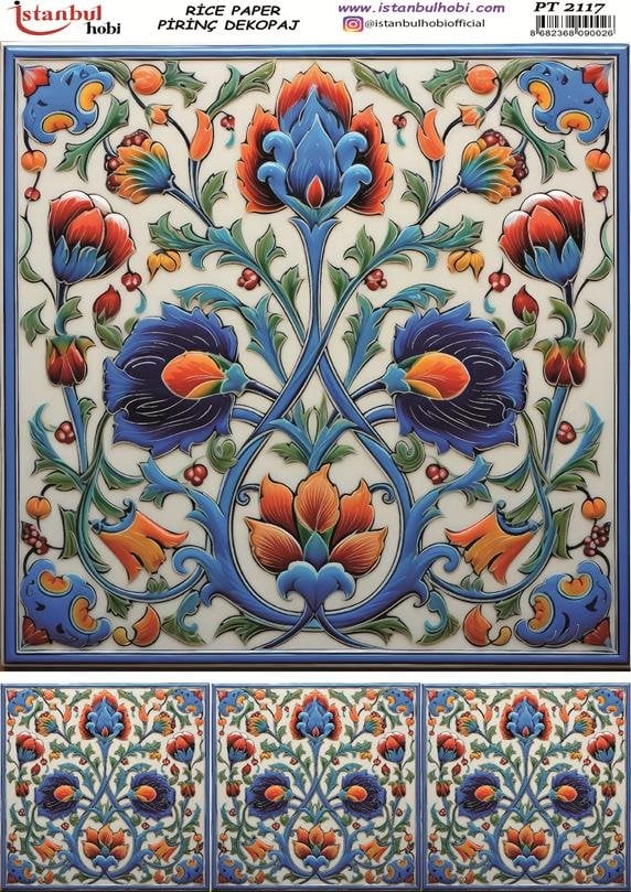 Pirinç Dekopaj Kağıdı 30x42cm PT-2117