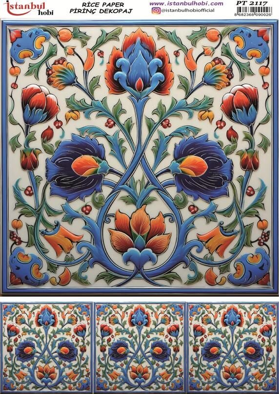 Pirinç Dekopaj Kağıdı 30x42cm PT-2117