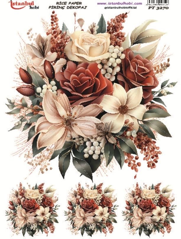 Pirinç Dekopaj Kağıdı 30x42cm PT-3270