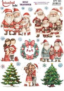 Yılbaşı Sulu Transfer 25x35cm STY383