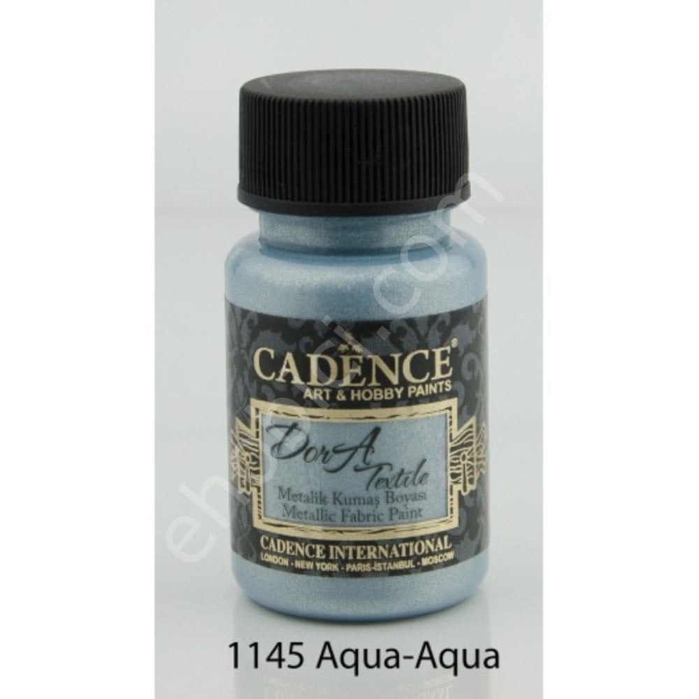 Cadence Dora Metalik Kumaş Boyası 1145 Aqua 50ml
