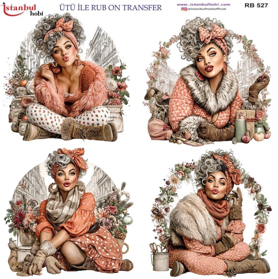 Ütü ile Rub On Transfer Kağıdı 30x30cm RB-527