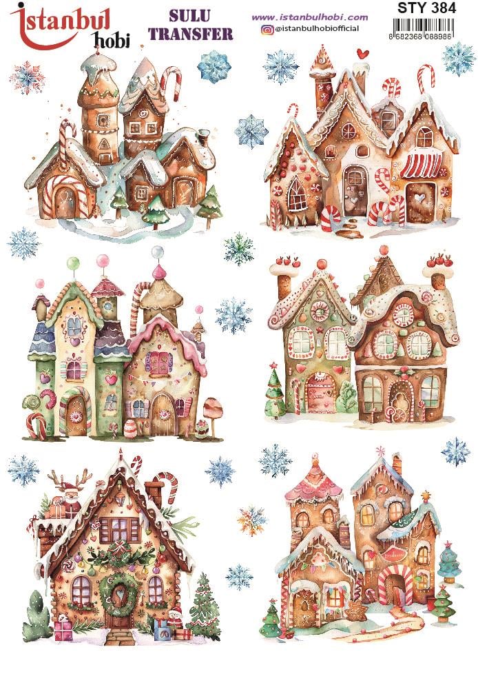 Yılbaşı Sulu Transfer 25x35cm STY384