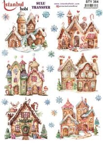Yılbaşı Sulu Transfer 25x35cm STY384