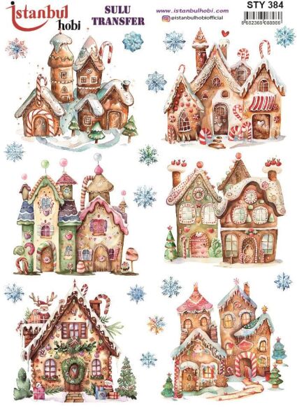 Yılbaşı Sulu Transfer 25x35cm STY384