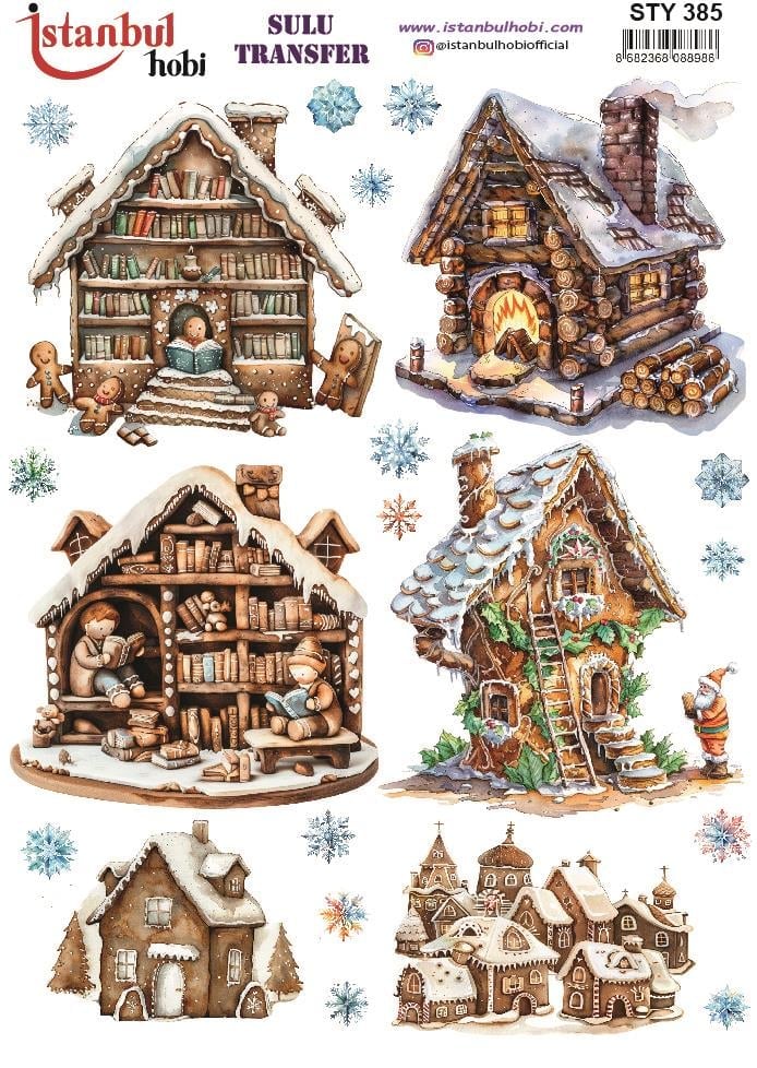 Yılbaşı Sulu Transfer 25x35cm STY385