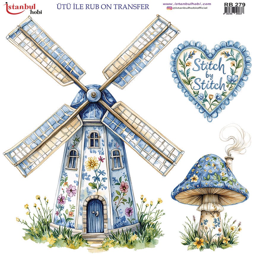 Ütü ile Rub On Transfer Kağıdı 30x30cm RB-279