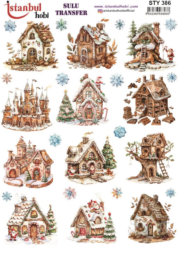 Yılbaşı Sulu Transfer 25x35cm STY386