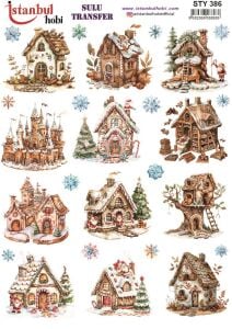 Yılbaşı Sulu Transfer 25x35cm STY386