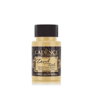 Cadence Dora Metalik Kumaş Boyası 1148 Beyaz Altın 50ml