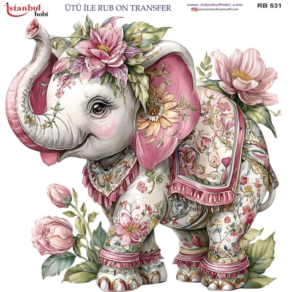Ütü ile Rub On Transfer Kağıdı 30x30cm RB-531