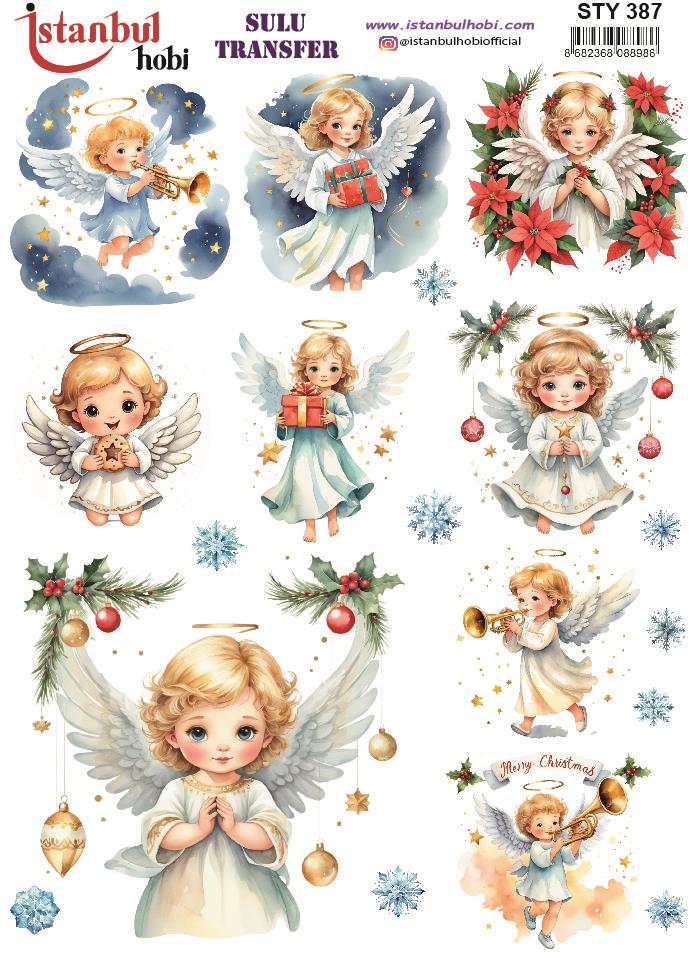 Yılbaşı Sulu Transfer 25x35cm STY387