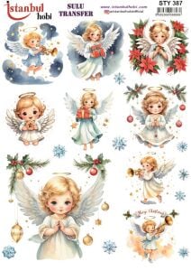 Yılbaşı Sulu Transfer 25x35cm STY387