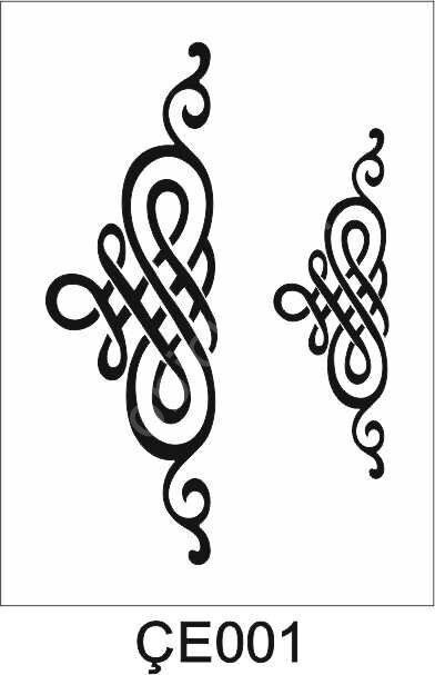 Çeltik Desen Stencil Şablon (21x30) ÇE-001
