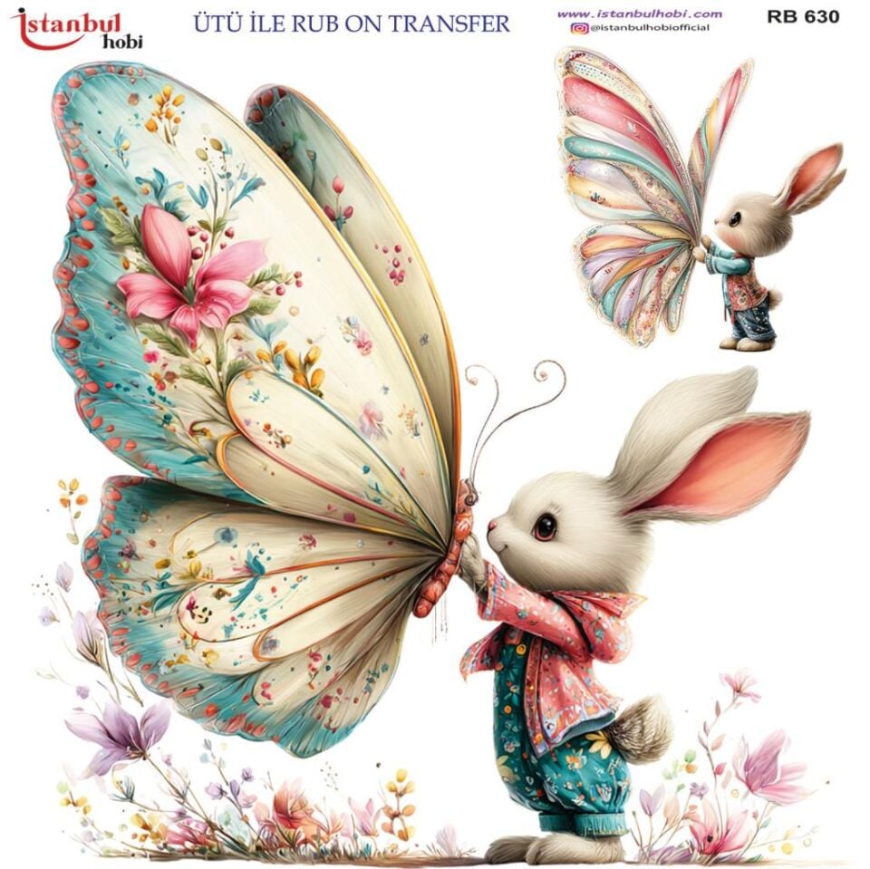 Ütü ile Rub On Transfer Kağıdı 30x30cm RB-630