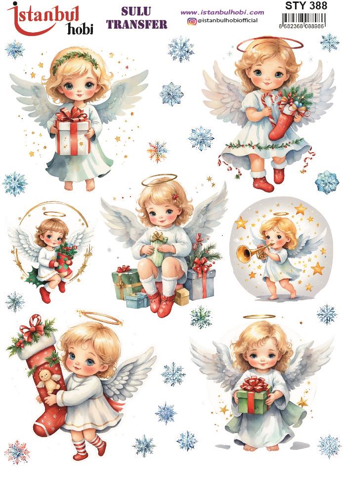 Yılbaşı Sulu Transfer 25x35cm STY388