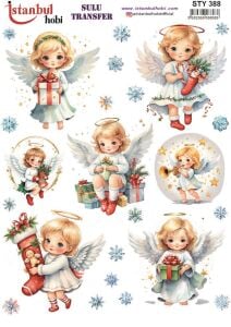 Yılbaşı Sulu Transfer 25x35cm STY388
