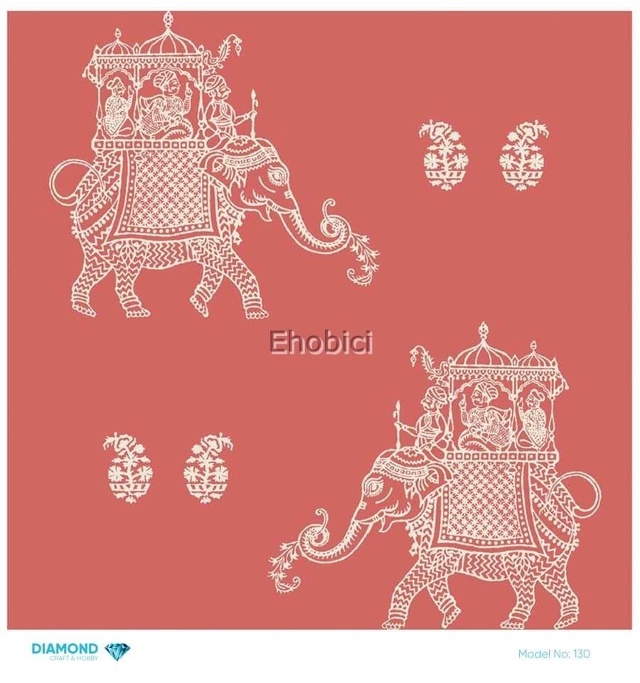 Diamond Pirinç Dekopaj Kağıdı - 130 - 30x30