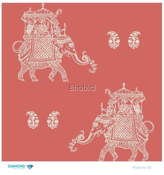 Diamond Pirinç Dekopaj Kağıdı - 130 - 30x30