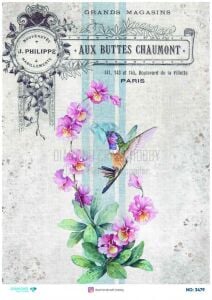 Diamond Pirinç Dekopaj Kağıdı - 3479