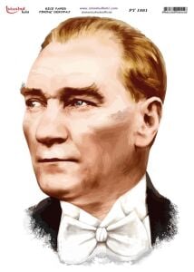 Pirinç Dekopaj Kağıdı 30x42cm PT-1881 Atatürk