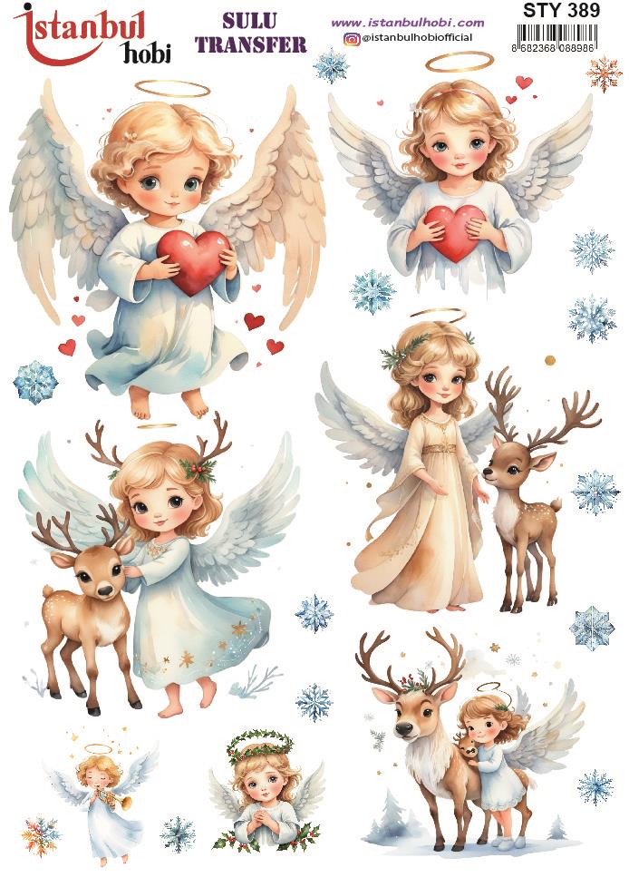 Yılbaşı Sulu Transfer 25x35cm STY389