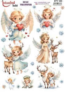 Yılbaşı Sulu Transfer 25x35cm STY389