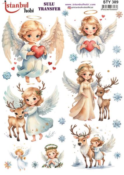 Yılbaşı Sulu Transfer 25x35cm STY389