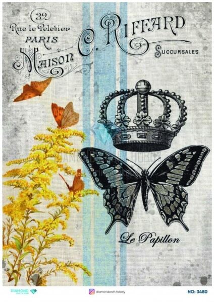 Diamond Pirinç Dekopaj Kağıdı - 3480