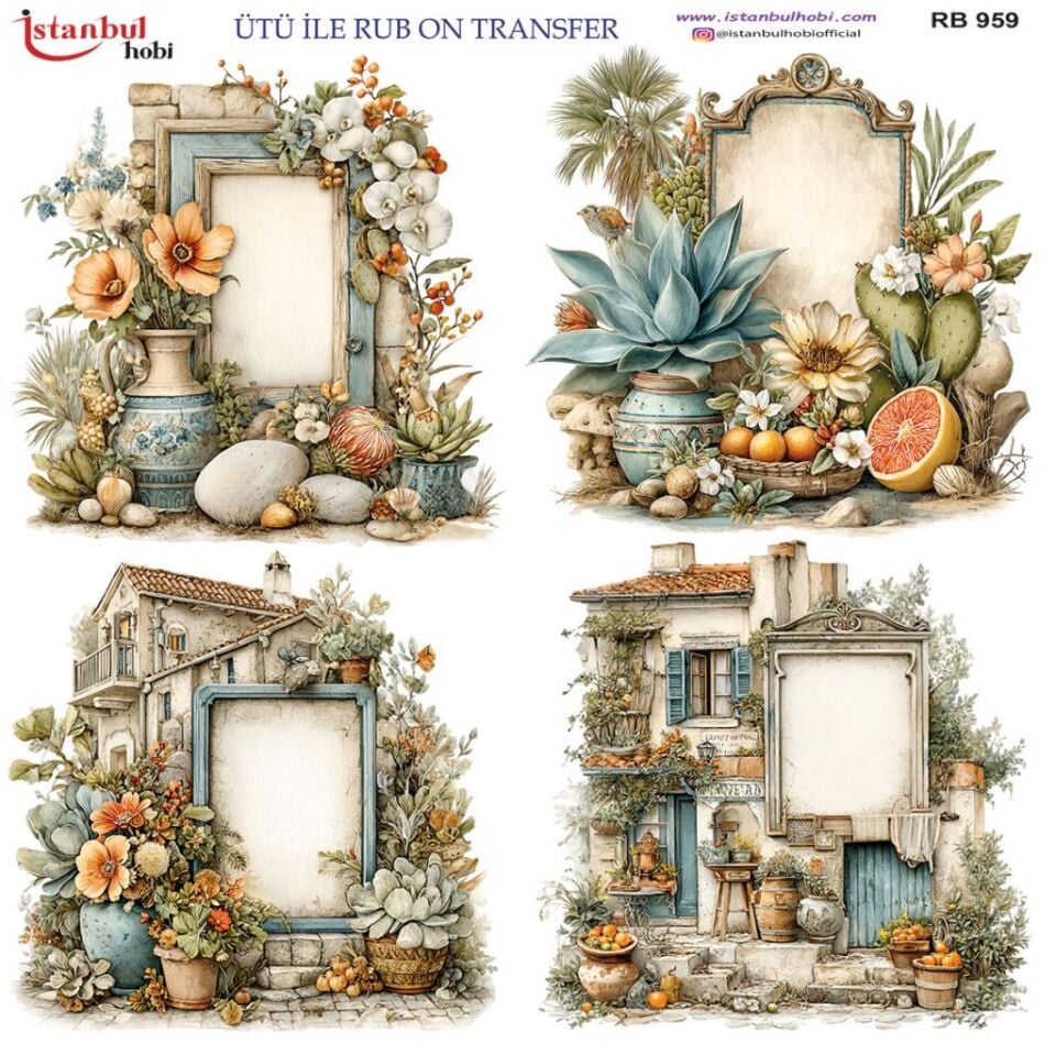 Ütü ile Rub On Transfer Kağıdı 30x30cm RB-959