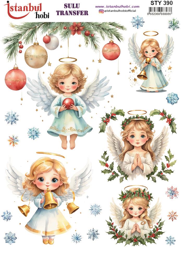 Yılbaşı Sulu Transfer 25x35cm STY390