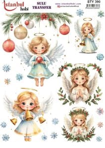 Yılbaşı Sulu Transfer 25x35cm STY390