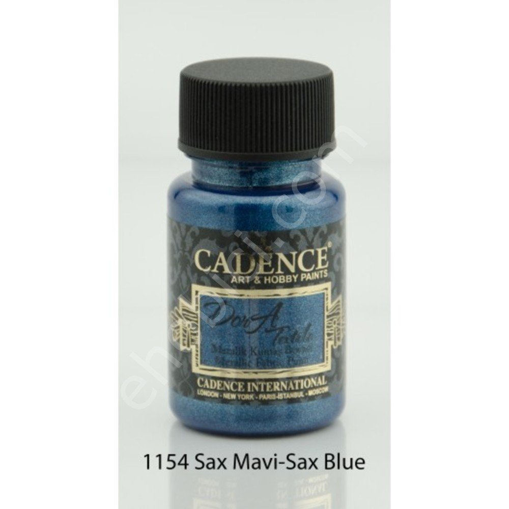 Cadence Dora Metalik Kumaş Boyası 1154 Sax Mavi 50ml