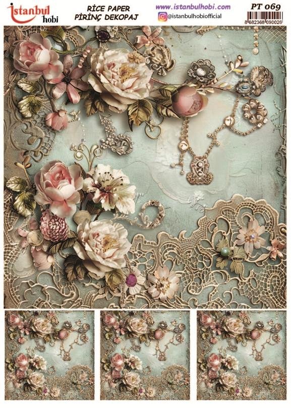 Pirinç Dekopaj Kağıdı 30x42cm PT-069