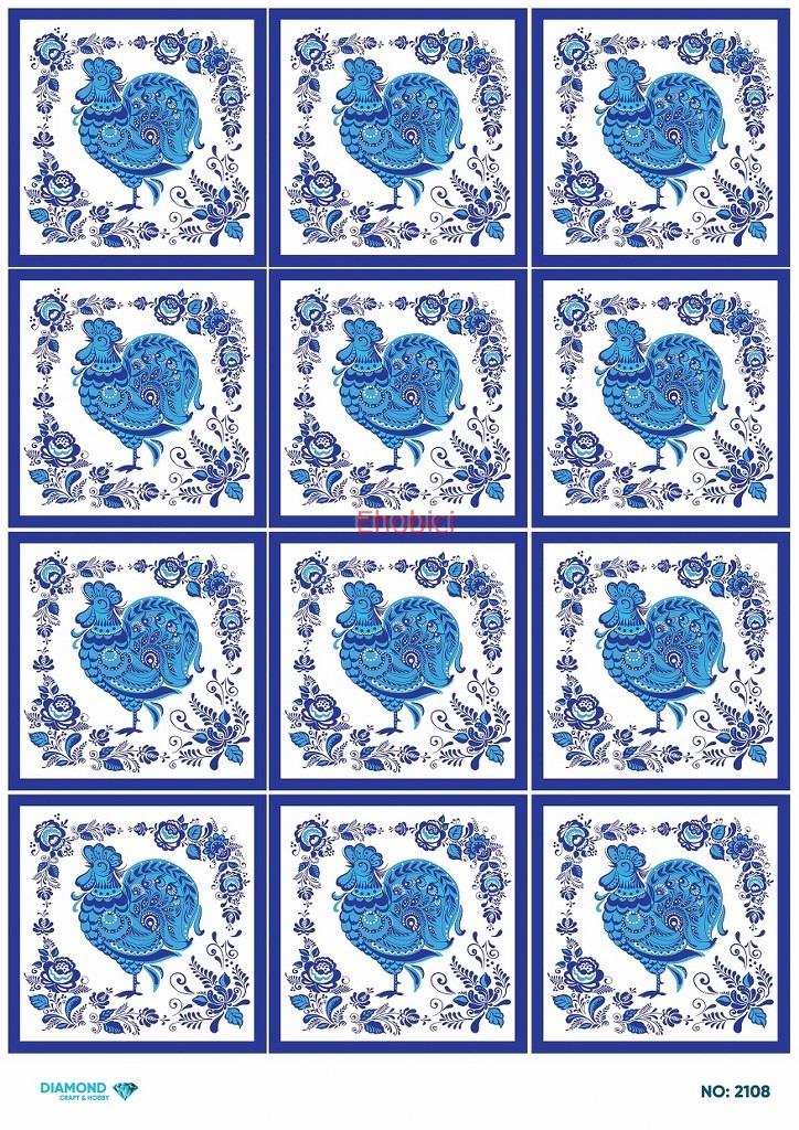 Diamond Pirinç Dekopaj Kağıdı - 2108